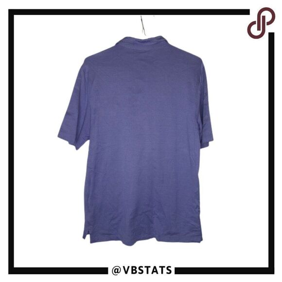 Masters Purple Short Sleeve Golf Polo in Size Large - Picture 2 of 6